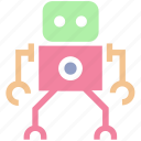 cute, friendly, robot, science, space