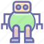 cute, friendly, robot, science, space 