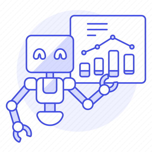 Ai, analysis, business, math, robot, statistic icon - Download on Iconfinder
