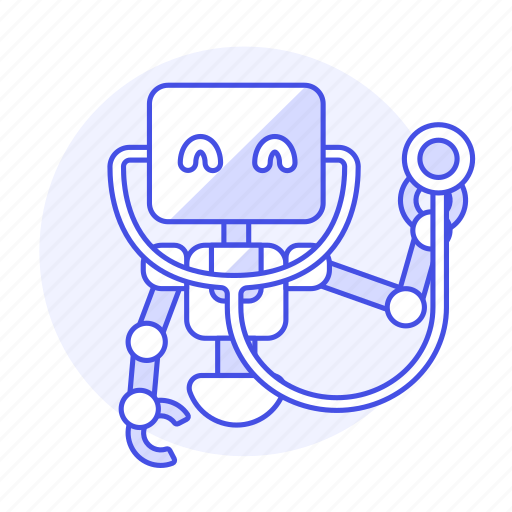 Ai, doctor, medical, nurse, robot, stethoscope icon - Download on Iconfinder