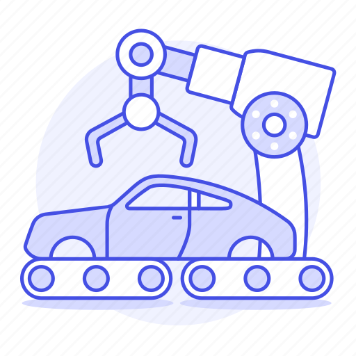 Arm, assembling, builder, car, factory, robot icon - Download on Iconfinder