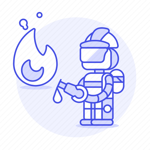 Ai, extinguisher, fighter, fighting, fire, flame, public icon - Download on Iconfinder