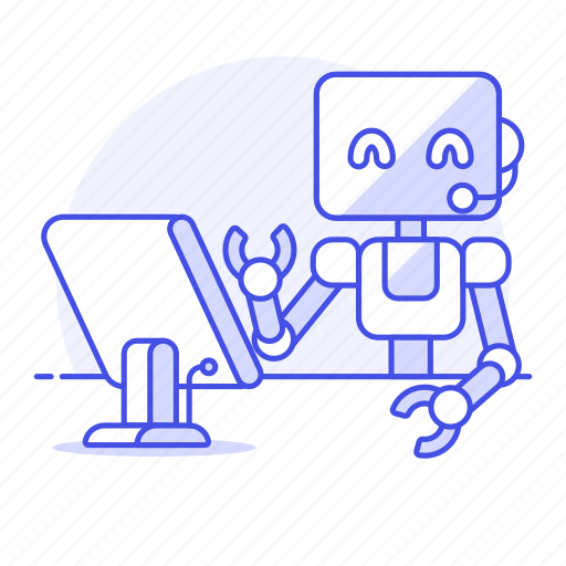 Ai, assistant, business, cashier, operator, robot, support icon - Download on Iconfinder