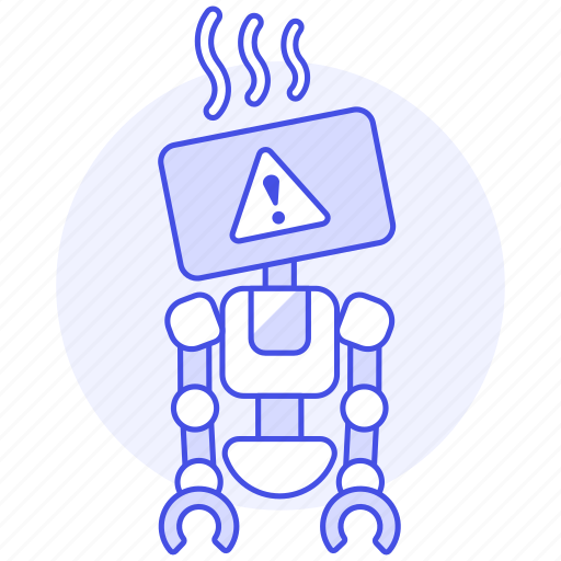 Ai, alert, attention, bugs, overheat, repairs, robot icon - Download on Iconfinder