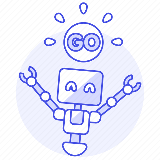 Ai, behavior, go, robot icon - Download on Iconfinder