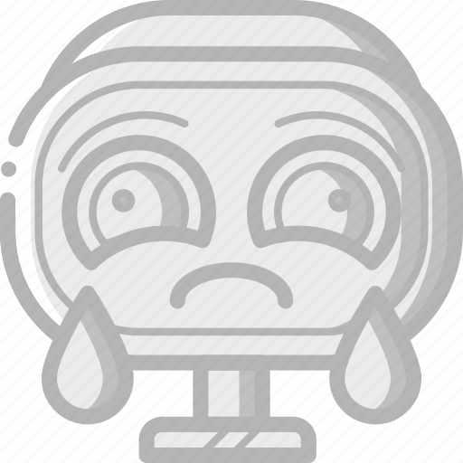 Avatars, bot, cry, droid, robot icon - Download on Iconfinder