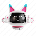 smiling, robot, smile, thumbs up, good, robot character, robotic, expression, face 