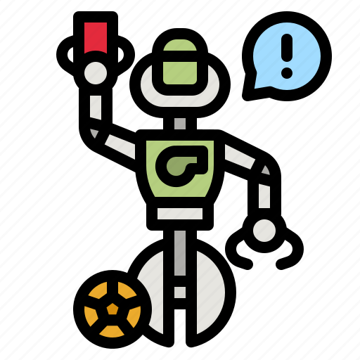 Robot, referee, football, sport, robotic icon - Download on Iconfinder