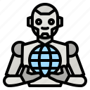 robot, technology, connection, wifi, world