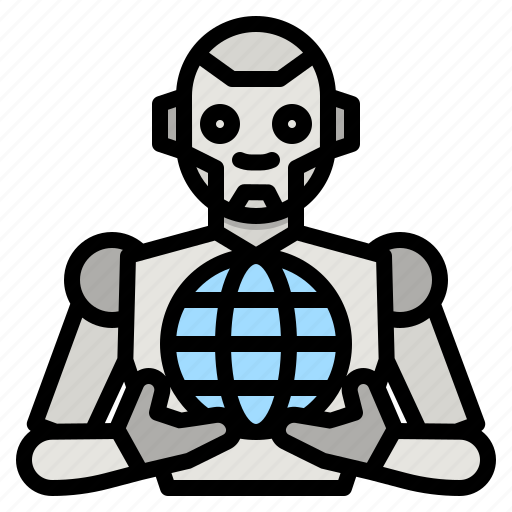 Robot, technology, connection, wifi, world icon - Download on Iconfinder