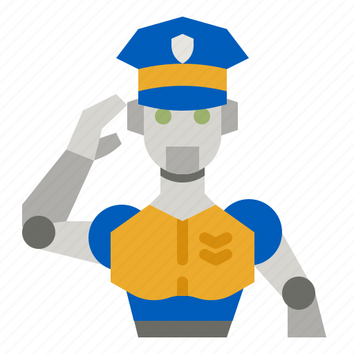 Cop, robot, security, police, retro icon - Download on Iconfinder