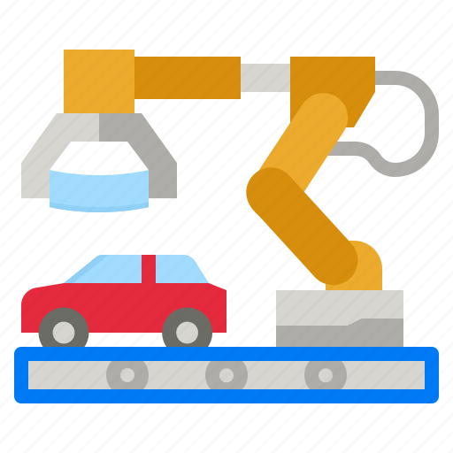Manufacturing, car, factory, industry, conveyor icon - Download on Iconfinder