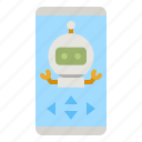mobile, phone, robot, control, app