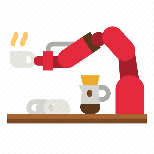 Robot, coffee, barista, automatic, robotic icon - Download on Iconfinder