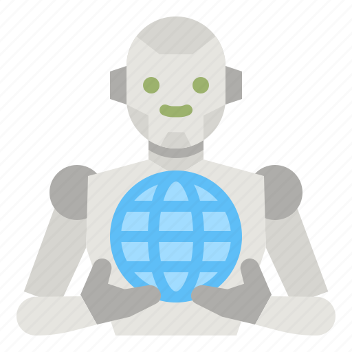 Robot, technology, connection, wifi, world icon - Download on Iconfinder