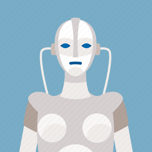 Android, avatar, character, female robot, machine, robot, woman icon - Download on Iconfinder
