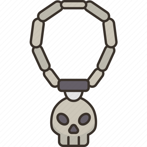 Necklace, skull, rocker, fashion, accessory icon - Download on Iconfinder