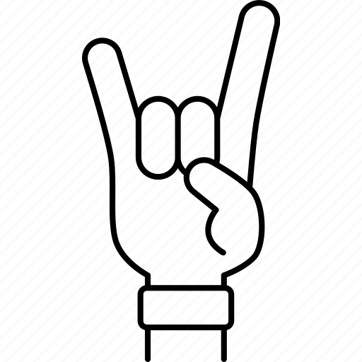 Rocker, hand, fingers, punk, gesture icon - Download on Iconfinder