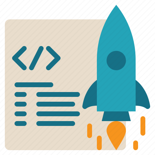 Coding, rocket, launch, flight, fly, startup icon - Download on Iconfinder