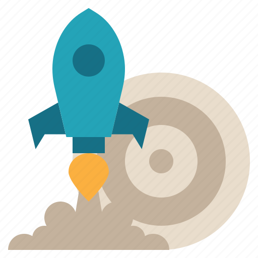 Target, business, startup, rocket, launch, flight, fly icon - Download on Iconfinder