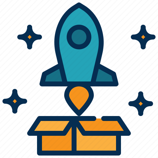 Rocket, launch, out, box, thinking icon - Download on Iconfinder
