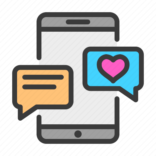 Chat, conversation, heart, love, message, romance, wedding icon - Download on Iconfinder