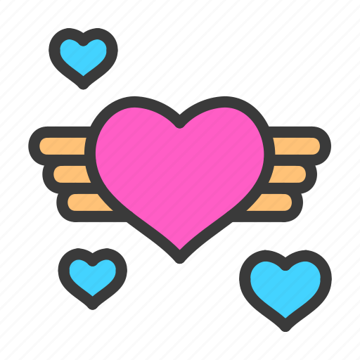 Angel, heart, love, marriage, romance, valentine, wedding icon - Download on Iconfinder
