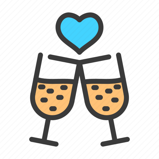 Drink, heart, love, romance, romantic, valentine, wedding icon - Download on Iconfinder