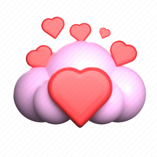 Romance, love, romantic, valentine, beautiful, valentines day, heart 3D illustration - Download on Iconfinder