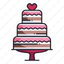 cake, sweet, bakery, dessert, cream, food, weeding, love