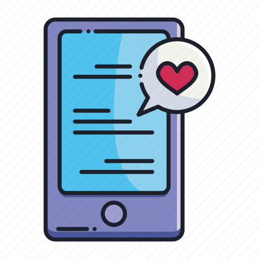 Phone, mobile, mesagge, app, contact, communication, love icon - Download on Iconfinder