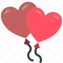 balloons, day, romance, valentines