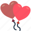 balloons, day, romance, valentines 