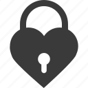 heart, lock, love, security