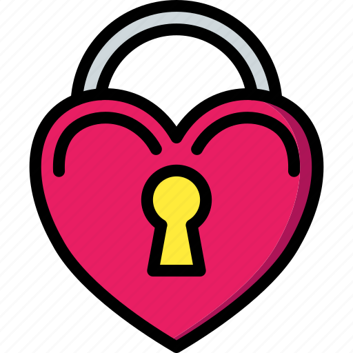 Day, heart, lock, romance, valentines icon - Download on Iconfinder