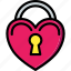 day, heart, lock, romance, valentines 