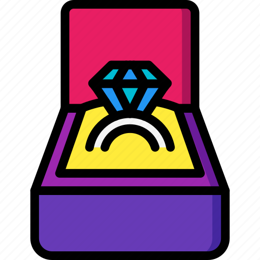 Box, day, ring, romance, valentines icon - Download on Iconfinder