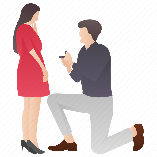 Boy proposing, lifetime partners, love proposal, marriage proposal, proposing illustration - Download on Iconfinder