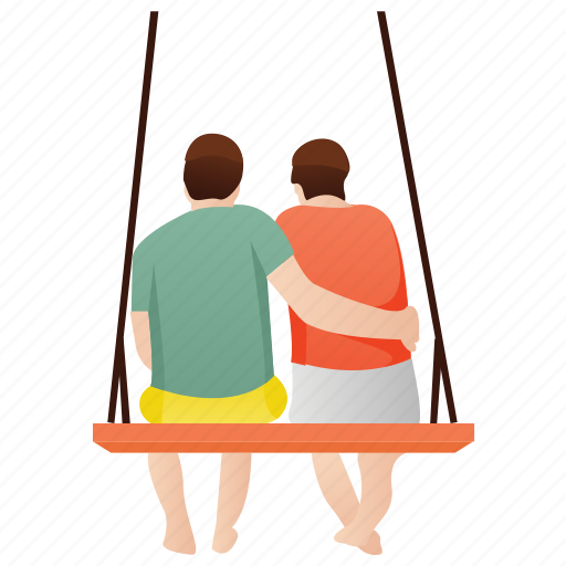 Couple sitting, leisure time, lovers, partners, romantic couple illustration - Download on Iconfinder