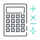 calculate, calculator, math, school