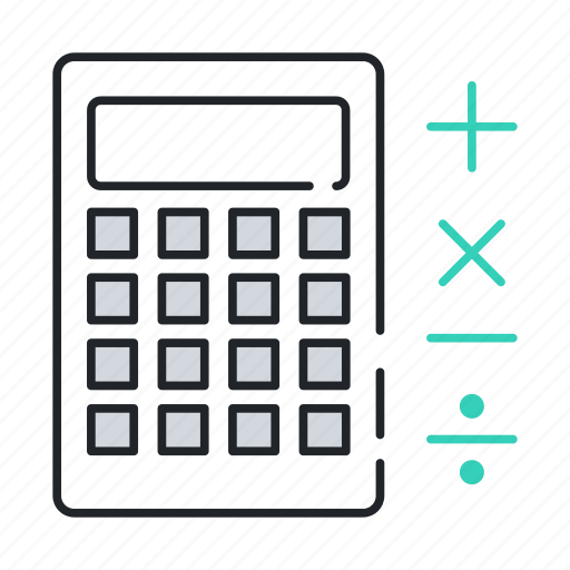 Calculate, calculator, math, school icon - Download on Iconfinder