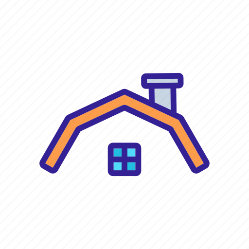 Contour, estate, home, house, real, roof icon - Download on Iconfinder