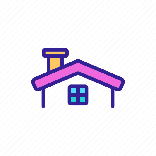 Contour, estate, home, house, real, roof icon - Download on Iconfinder