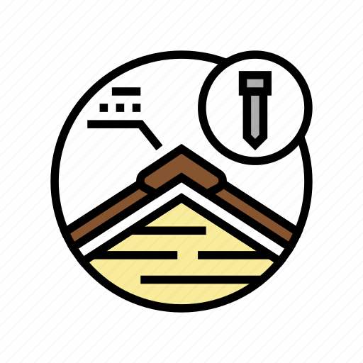 Hip, ridge, caps, roof, replacement, job icon - Download on Iconfinder