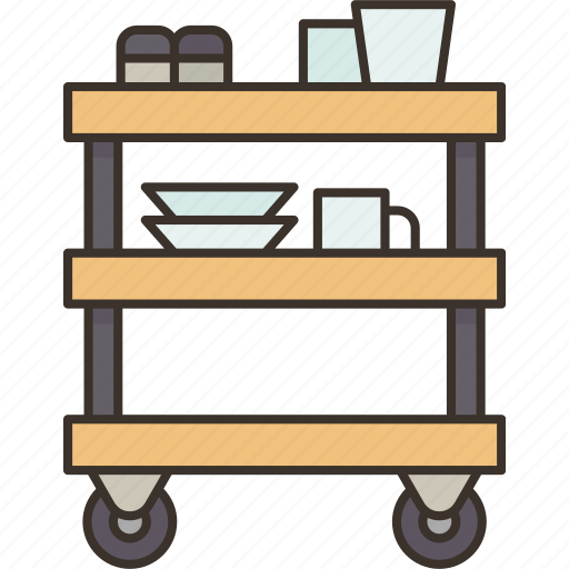 Breakfast, trolleys, food, service, morning icon - Download on Iconfinder