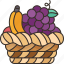 fruit, basket, healthy, food, refesh 