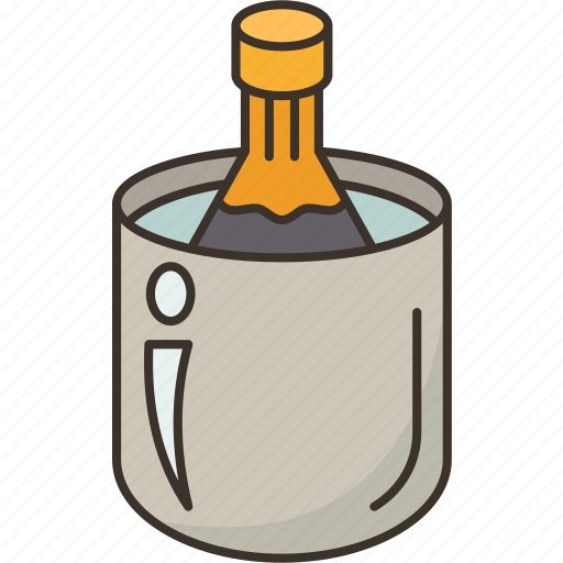 Wine, cooler, beverage, chiller, drink icon - Download on Iconfinder