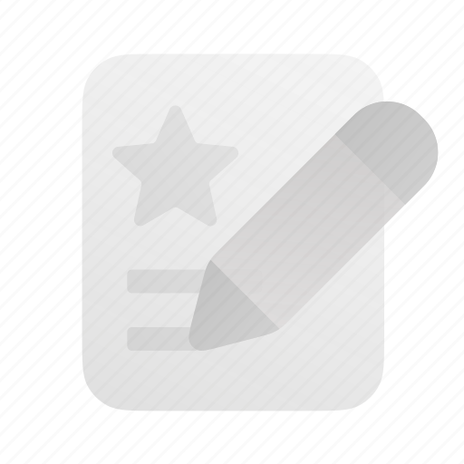 Comment, edit, pen, star, favorite, review icon - Download on Iconfinder