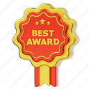 best, award, ribbon, award badge, badge, ribbon-badge, star-badge, reward, medal