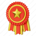 rosette, badge, award, award badge, ribbon-badge, achievement, star-badge, reward, medal